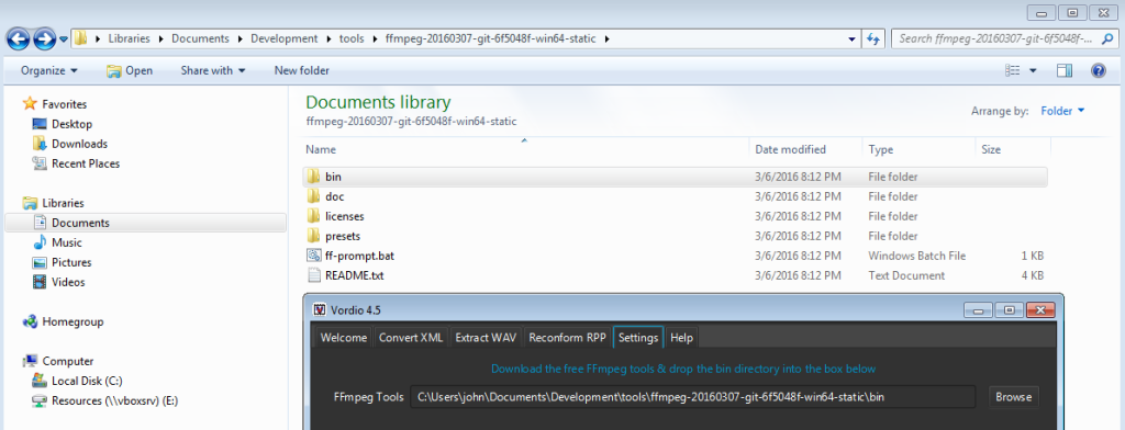 Ffmpeg static binary windows